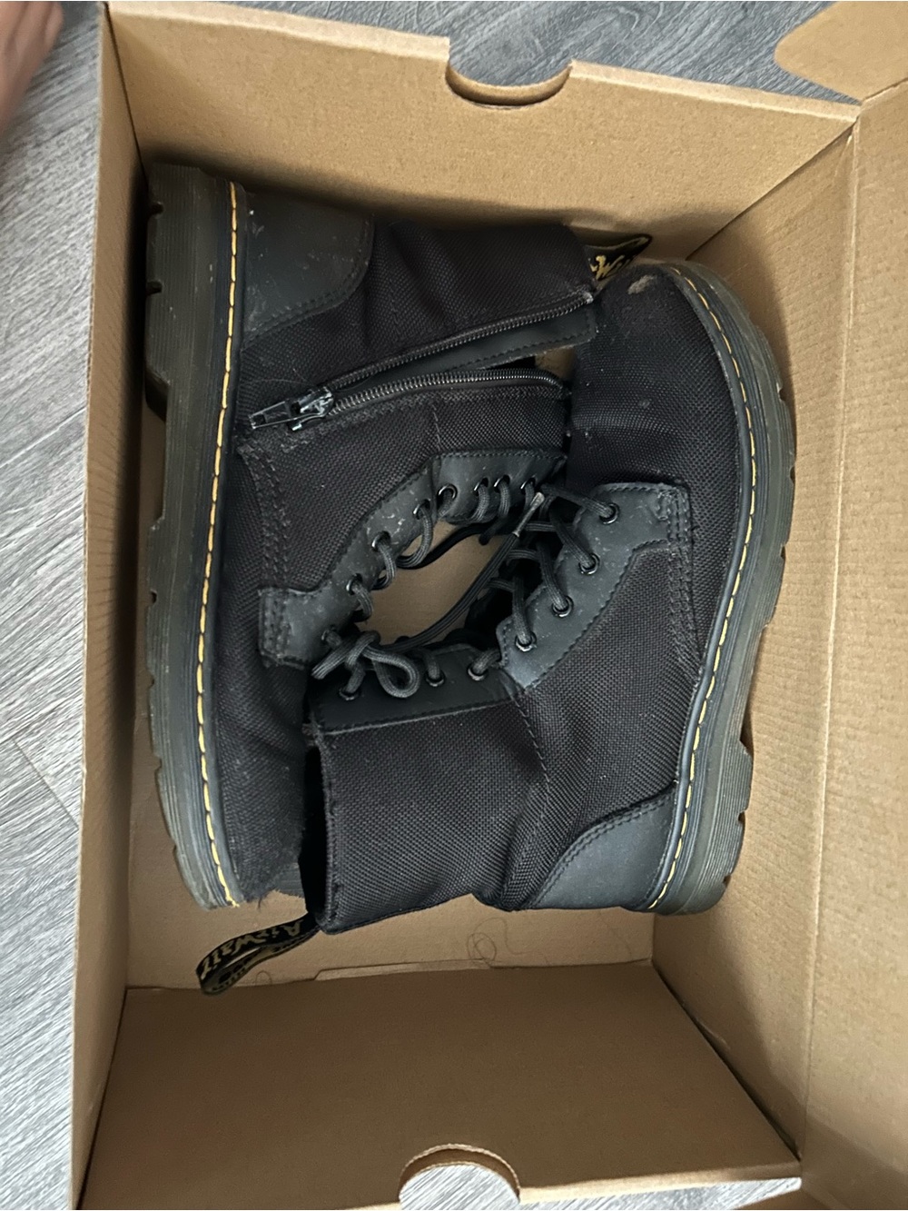 Women's Black Lace-Up Tactical Boots